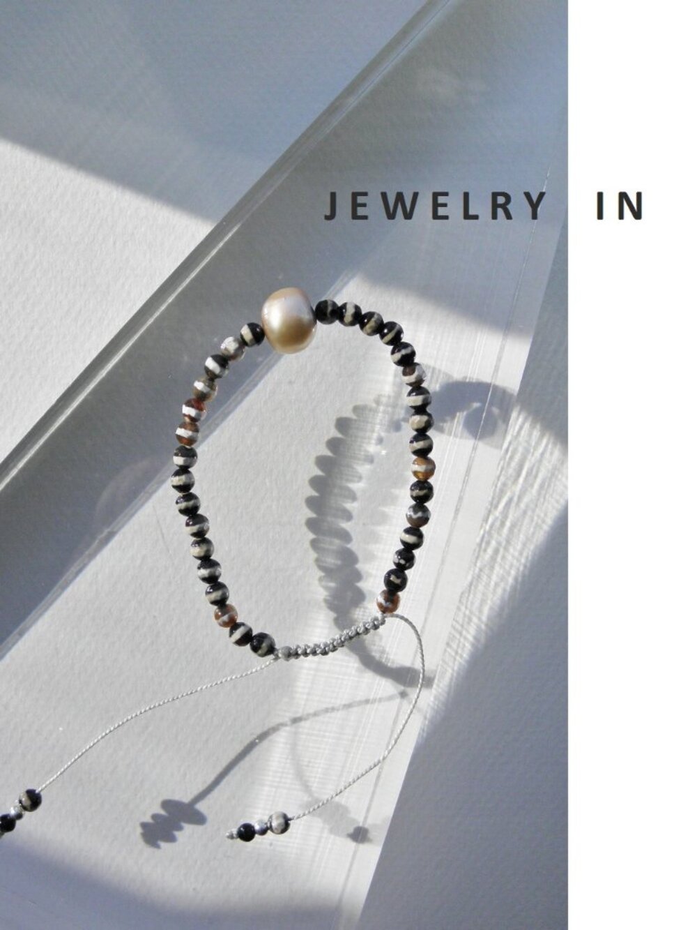 New fire agate with freshwater pearl hand braided knotted bracelet